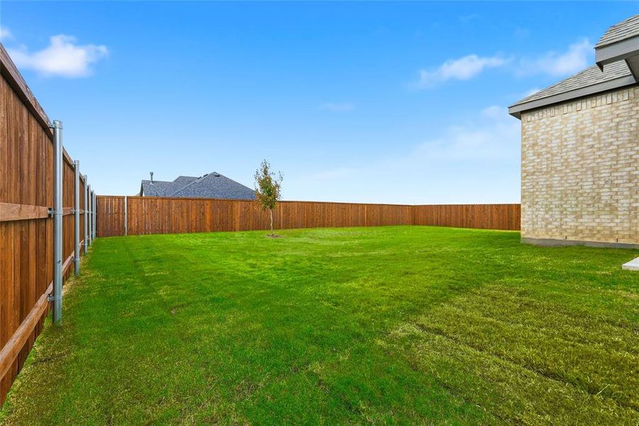 View of fenced backyard View of fenced backyard