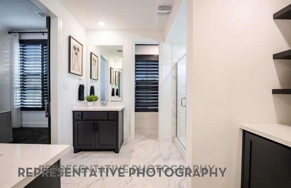 Furnished interior view inside a new home in Mosaic, Celina (Image 8).