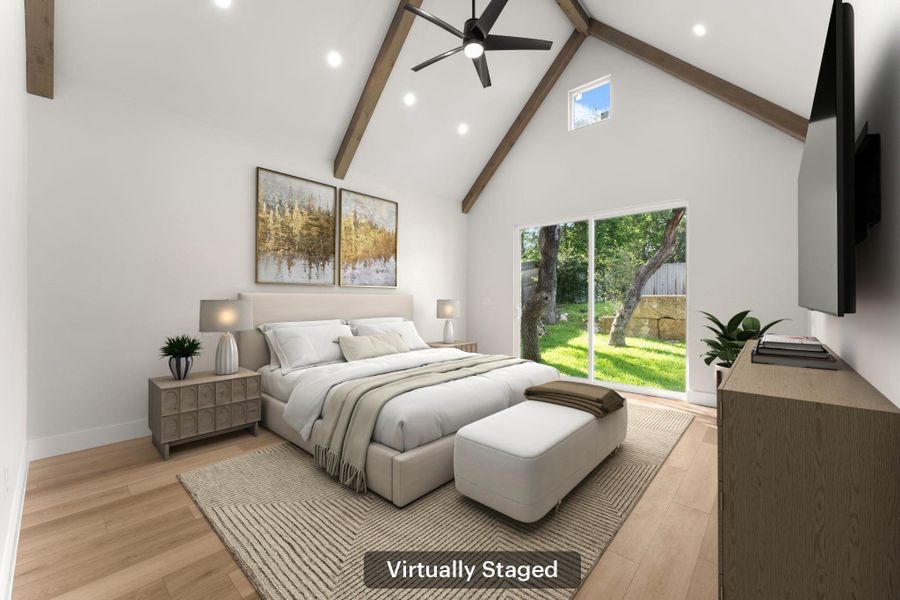 Furnished interior view inside a new home in , Leander (Image 17).
