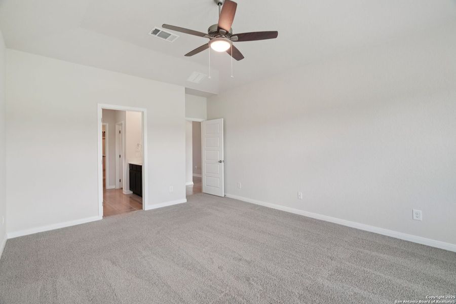 Spacious, unfurnished interior of a new home in Legendary Trails - Classic Series, Cibolo (Image 37). Spacious, unfurnished interior of a new home in Legendary Trails - Classic Series, Cibolo (Image 37).