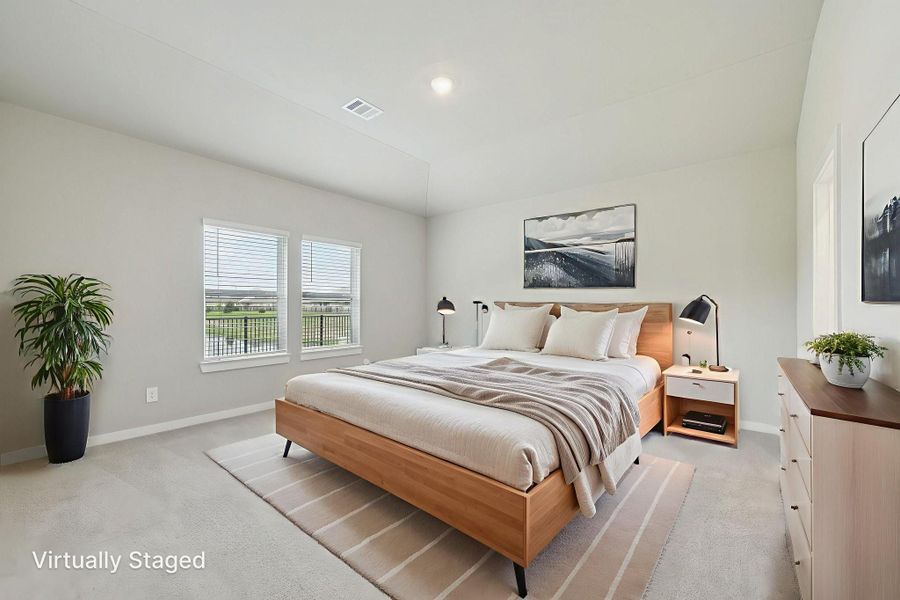 Furnished interior view inside a new home in Heights of Barbers Hill, Mont Belvieu (Image 9).