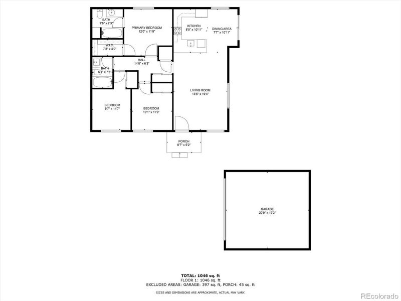 2D floor plan layout of this home in , Lakewood, CO (Image 3).