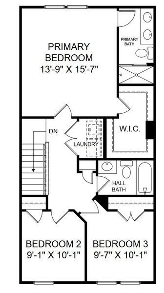 2D floor plan layout for the The Balfour by Stanley Martin Homes in Rhetts Cove, Johns Island, SC (Image 8).