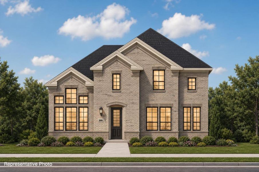 Representative exterior photo of a completed home built from the Royal Summit by Grand Homes in Edgewater, Fate, TX (Image 18).