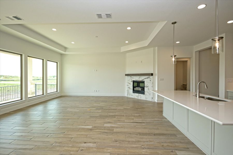 Representative unfurnished interior of a home built from the Ingram II by Giddens Homes in Whispering Wind, Bertram (Image 20).