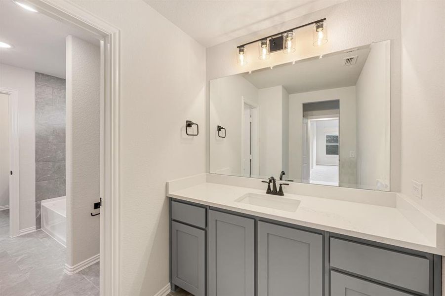 Furnished interior view inside a new home in Eagle Glen 50, Alvarado (Image 12). Furnished interior view inside a new home in Eagle Glen 50, Alvarado (Image 12).