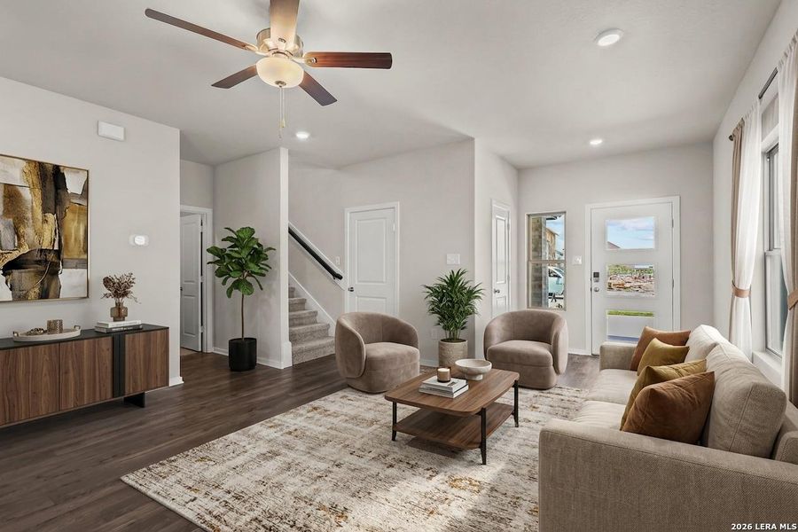 Furnished interior view inside a new home in The Parklands, Schertz (Image 16).
