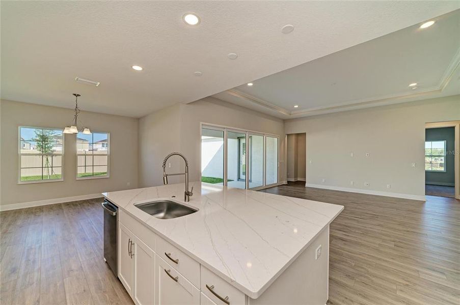 Furnished interior view inside a new home in Pasadena Woods, Wesley Chapel (Image 4).