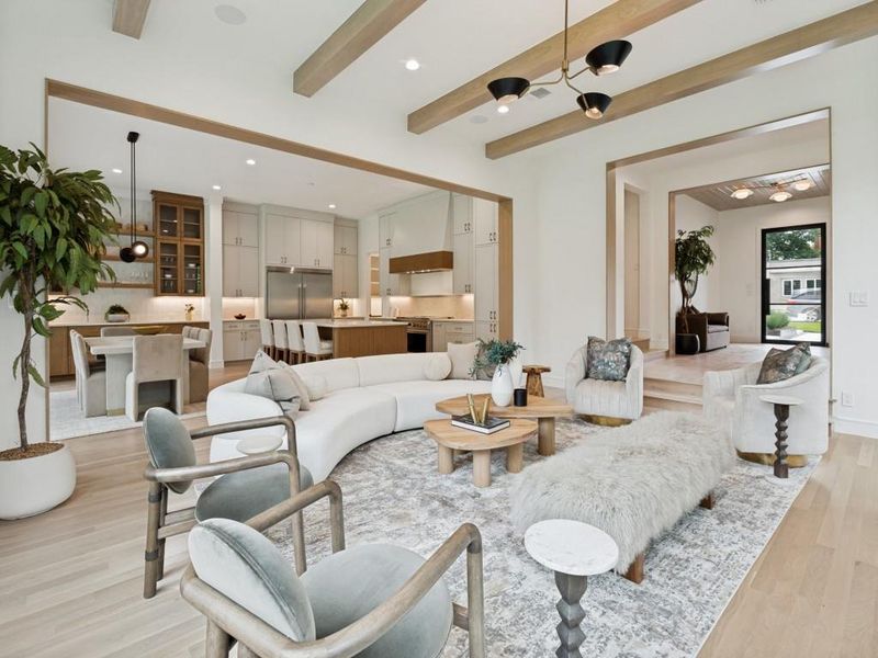 Furnished interior view inside a new home in , Dallas (Image 7).