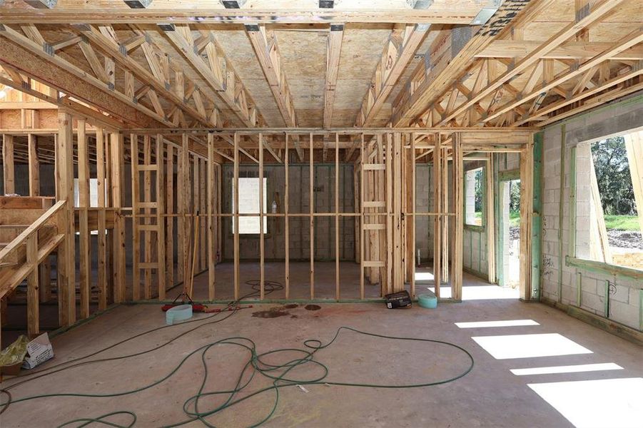 In-progress construction of a new home in Eden at Crossprairie, St. Cloud, FL (Image 18).