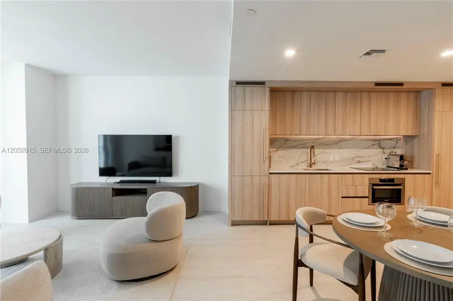 Furnished interior view inside a new home in , Miami (Image 6).