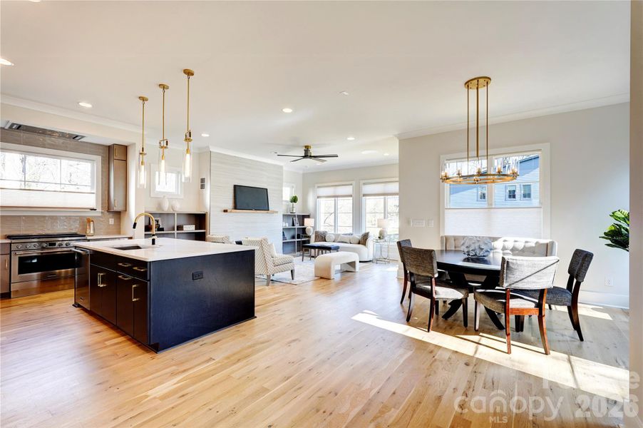 Furnished interior view inside a new home in , Charlotte (Image 7).