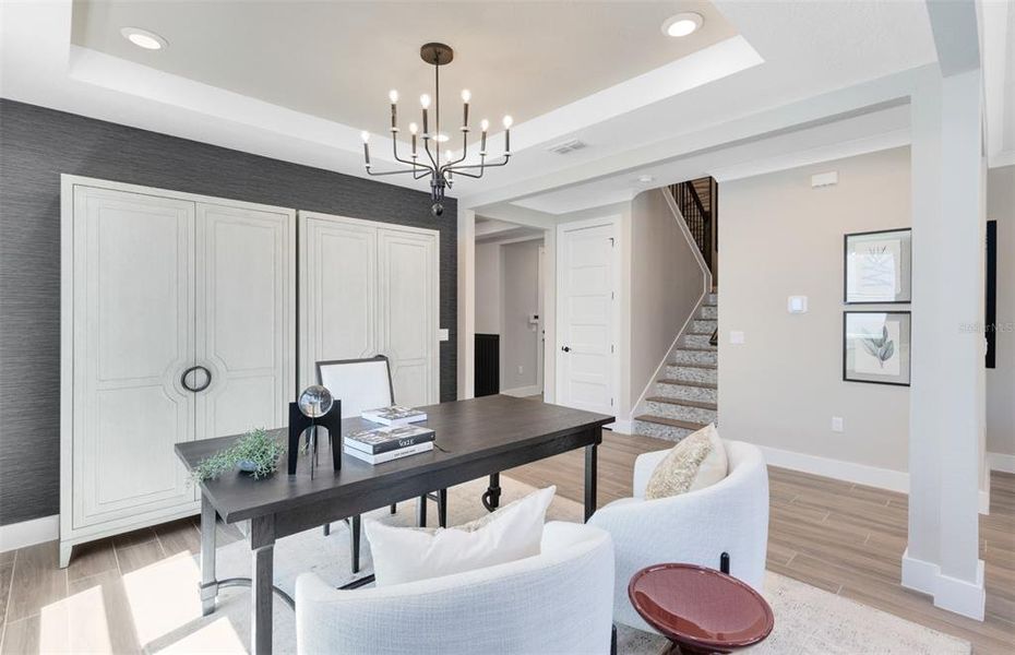 Furnished interior view inside a new home in Parkside Trails, Clermont (Image 27).