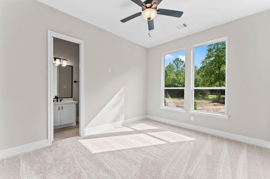 Secondary bedroom with it's own private bath