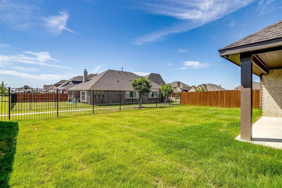 View of yard featuring a patio