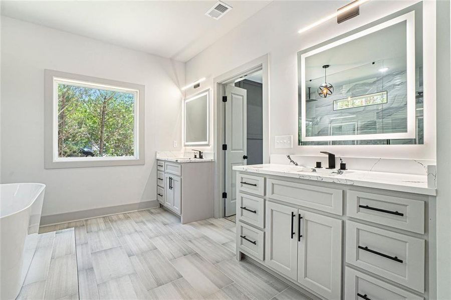 Furnished interior view inside a new home in , Oxford (Image 9).