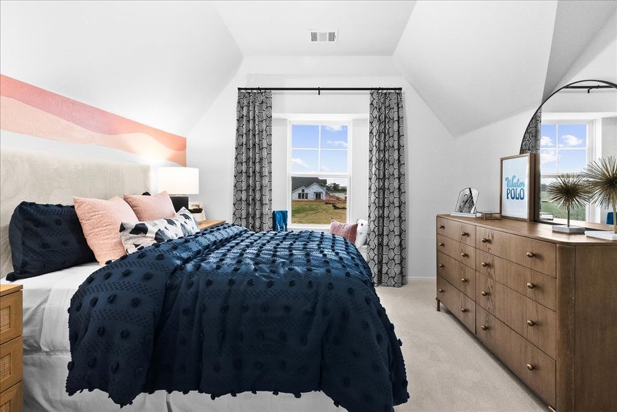 Furnished interior view inside a new home in Keeneland, Aubrey (Image 20).