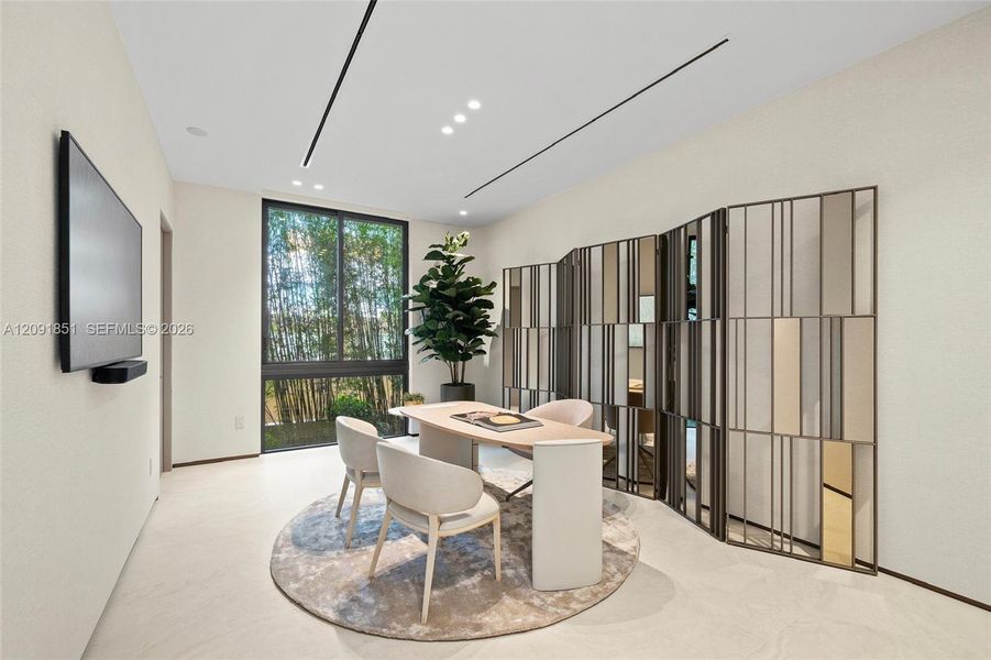 Furnished interior view inside a new home in , Miami Beach (Image 16). Furnished interior view inside a new home in , Miami Beach (Image 16).