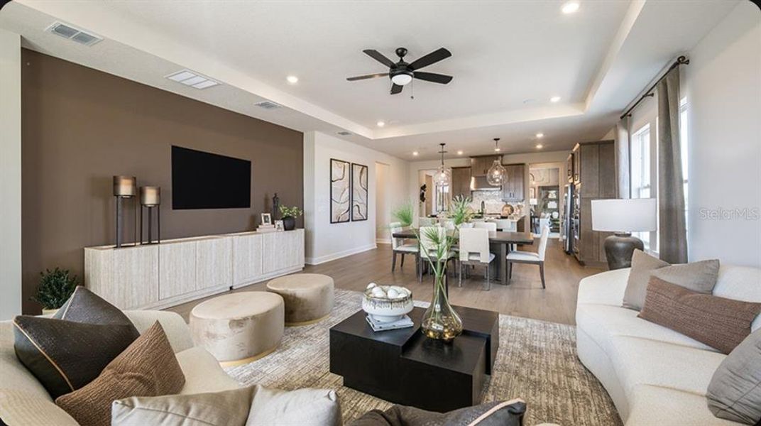 Furnished interior view inside a new home in Lochside, Mount Dora (Image 7). Furnished interior view inside a new home in Lochside, Mount Dora (Image 7).