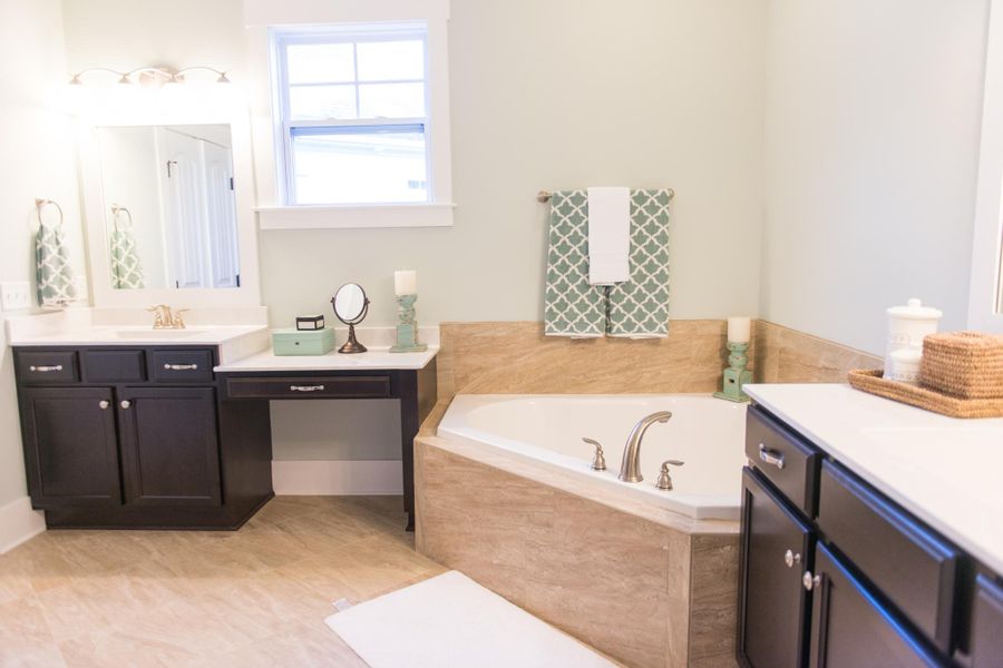 Representative furnished interior of a home built from the Helmsley by Bill Clark Homes in The Sanctuary at Sunset Beach, Sunset Beach (Image 109). Representative furnished interior of a home built from the Helmsley by Bill Clark Homes in The Sanctuary at Sunset Beach, Sunset Beach (Image 109).