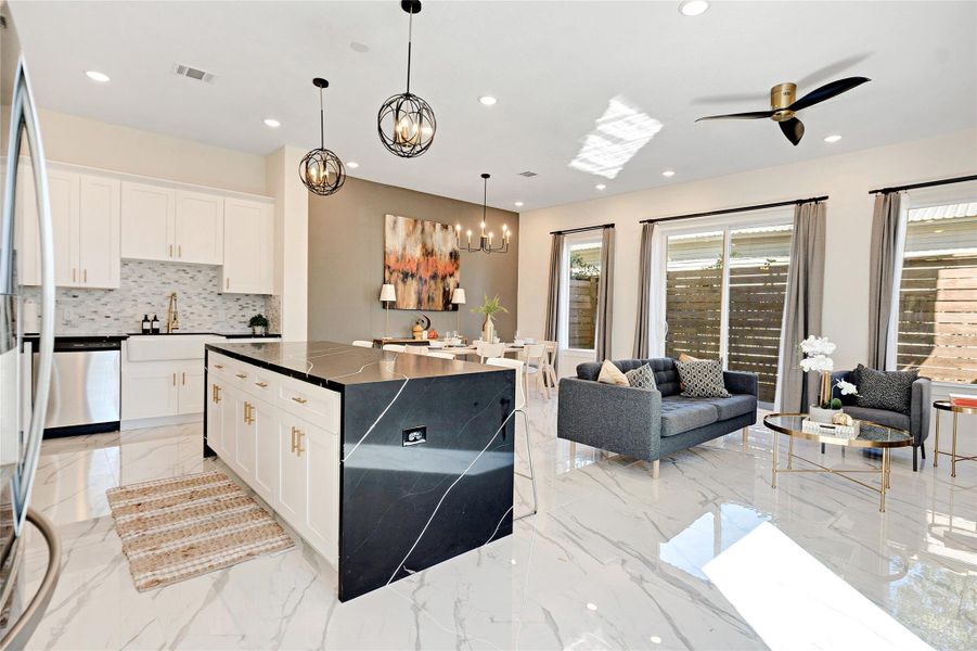 Furnished interior view inside a new home in , Houston (Image 7).