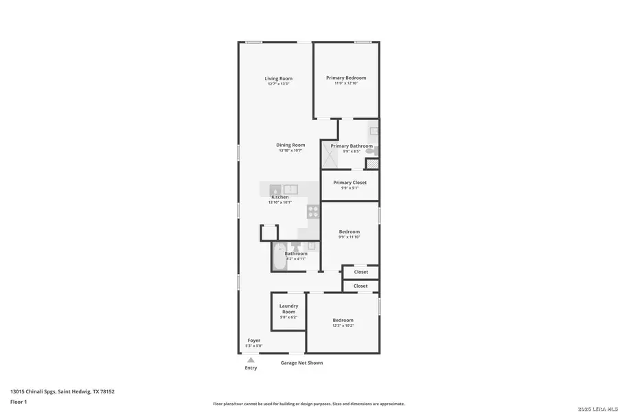 2D floor plan layout of this home in Spring Grove, San Antonio, TX (Image 3).