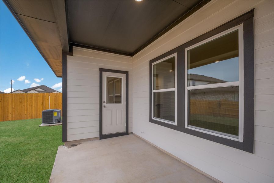 Exterior details and patio area of a home in Palomino, Manor (Image 21). Exterior details and patio area of a home in Palomino, Manor (Image 21).
