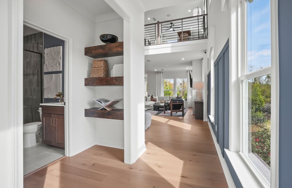Representative furnished interior of a home built from the Leyton by Pulte Homes in Elmbrook, Matthews (Image 29).