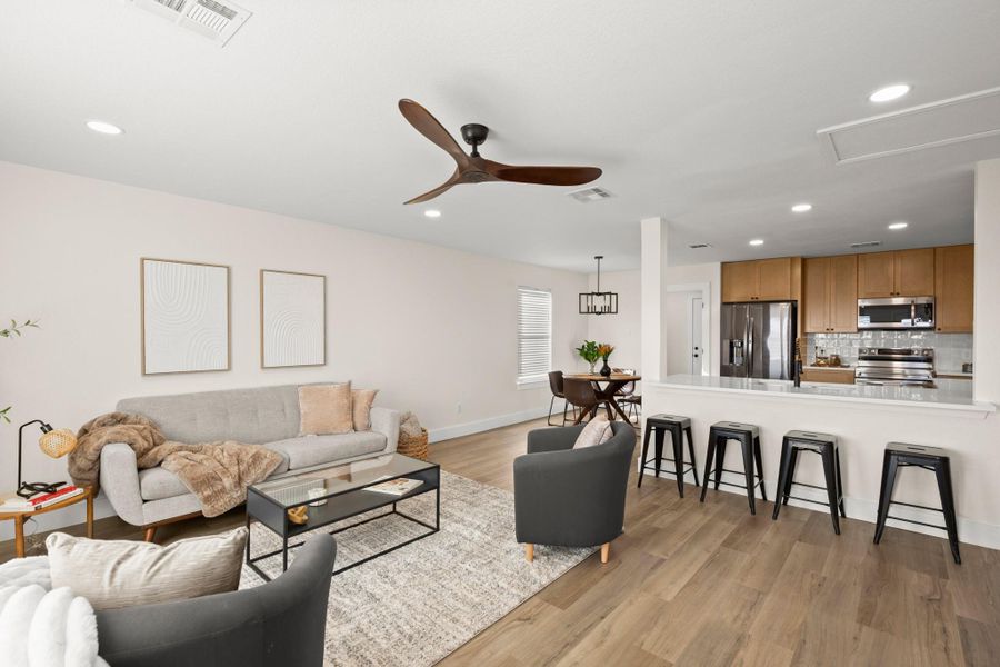 Furnished interior view inside a new home in , Pflugerville (Image 15).
