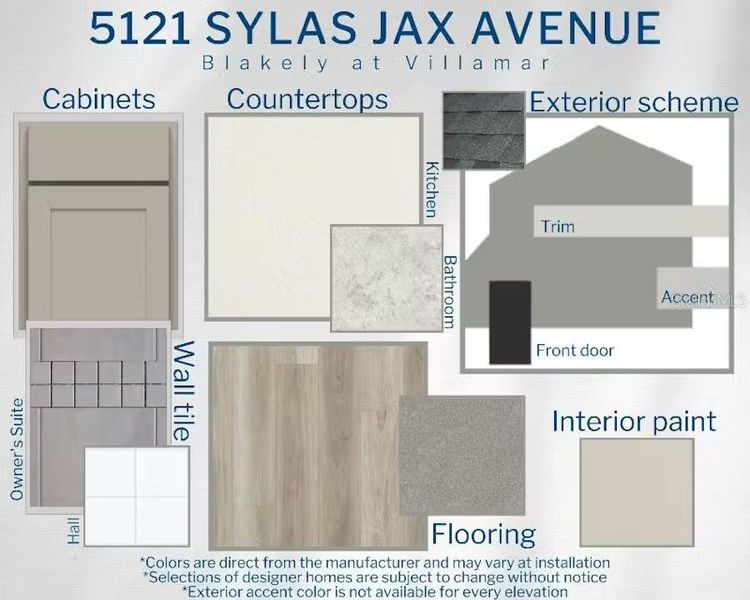 Sample of building materials used in homes in VillaMar, Winter Haven (Image 12).
