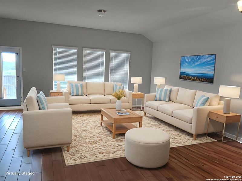 Furnished interior view inside a new home in , New Braunfels (Image 4). Furnished interior view inside a new home in , New Braunfels (Image 4).