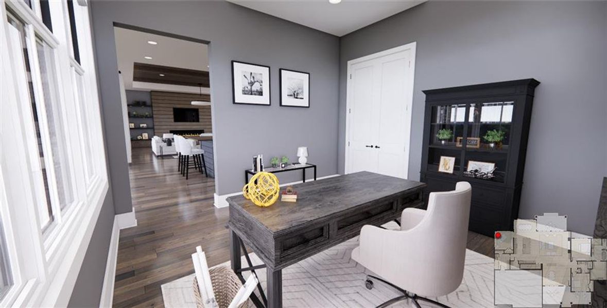 Furnished interior view inside a new home in , Ellijay (Image 12).