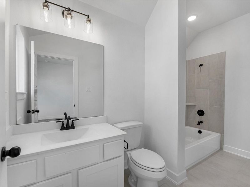 Furnished interior view inside a new home in Grange - 55', Katy (Image 5). Furnished interior view inside a new home in Grange - 55', Katy (Image 5).