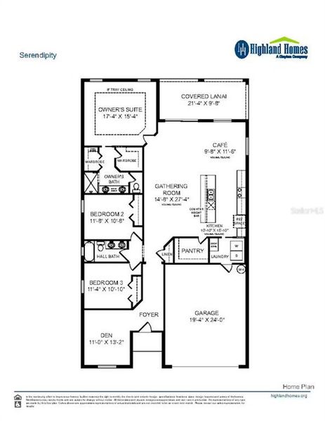 2D floor plan layout of this home in Sunridge Chase, Ruskin, FL (Image 2). 2D floor plan layout of this home in Sunridge Chase, Ruskin, FL (Image 2).
