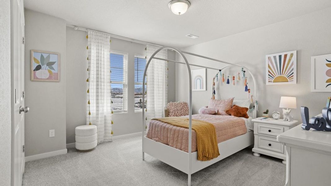 Representative furnished interior of a home built from the Elm by View Homes in Aspen Ranch, Fountain (Image 17).