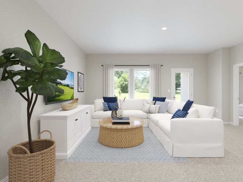 Furnished interior view inside a new home in Stella Hills, Denton (Image 5).