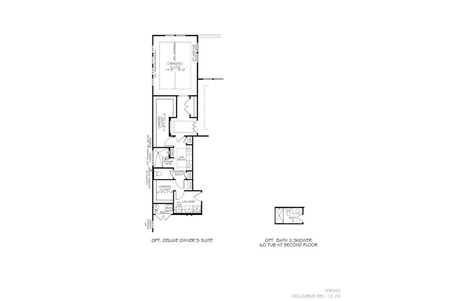 2D floor plan layout for the Torino by Epcon Communities in The Courtyards at Franklin Road, Murfreesboro, TN (Image 32). 2D floor plan layout for the Torino by Epcon Communities in The Courtyards at Franklin Road, Murfreesboro, TN (Image 32).