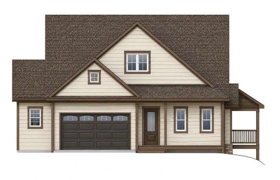Exterior rendering of this home design in , Ellijay, GA (Image 4).
