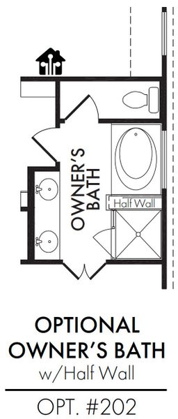 Master Bath – Tub Shower 1/2 Wall Master Bath – Tub Shower 1/2 Wall