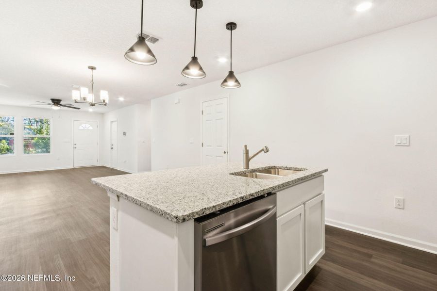 Furnished interior view inside a new home in , Jacksonville (Image 6). Furnished interior view inside a new home in , Jacksonville (Image 6).