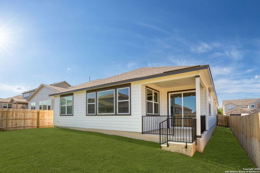 Exterior details and patio area of a home in Skybrooke, Live Oak (Image 4).