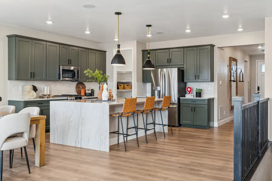 Furnished interior view inside a new home in Trailstone, Arvada (Image 32).