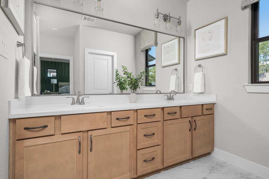 Representative furnished interior of a home built from the Colorado by Autograph Homes in Two Step Farm, Montgomery (Image 11).