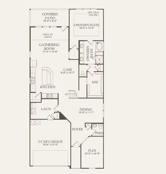 Pulte Homes, Woodland floor plan