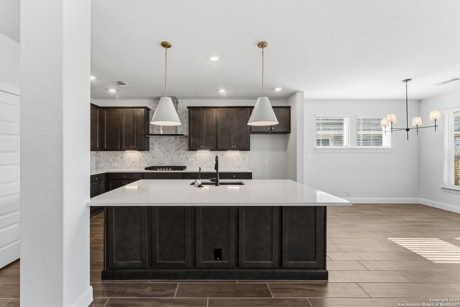 Furnished interior view inside a new home in Davis Ranch 60', San Antonio (Image 9).