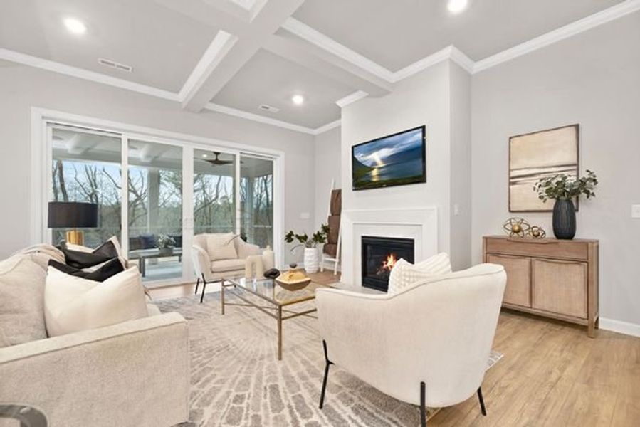 Representative furnished interior of a home built from the Kensington by True Homes in Wheatfield Estates, Statesville (Image 8).