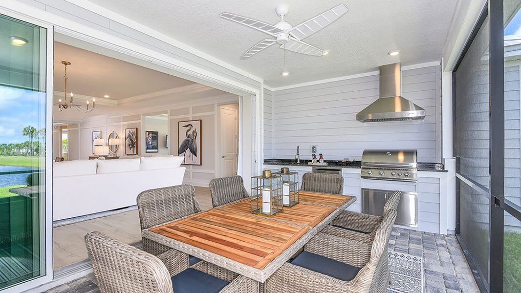 Representative furnished interior of a home built from the Sanibel by Taylor Morrison in Colbert Landings, Palm Coast (Image 23).