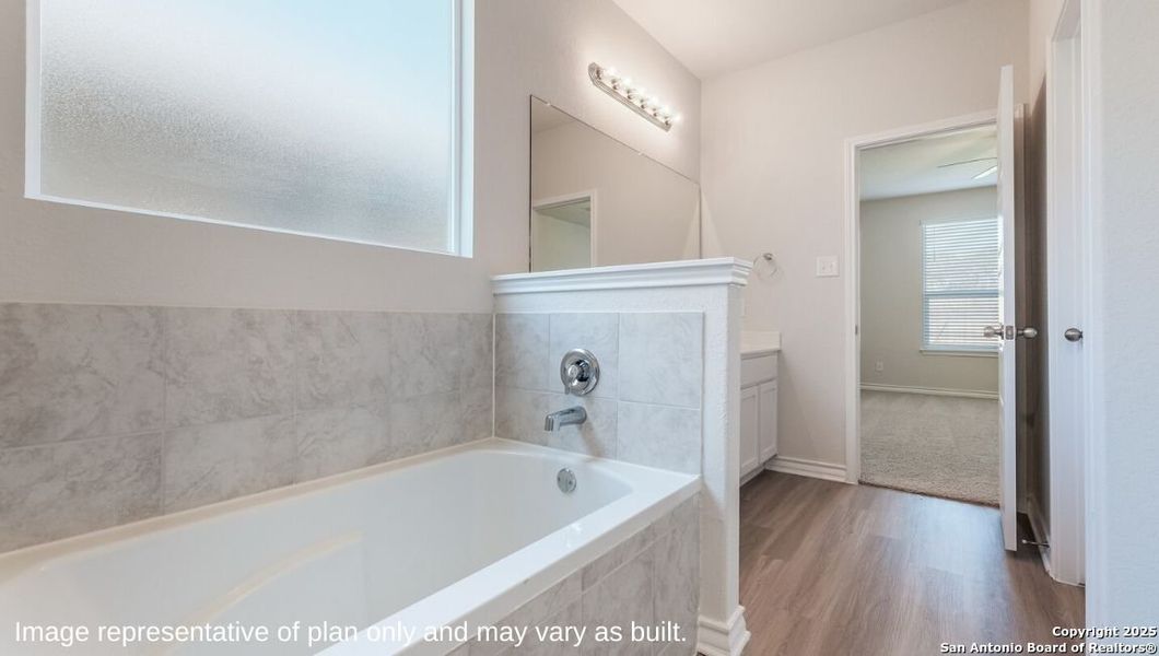 Furnished interior view inside a new home in Brookstone Creek, San Antonio (Image 7).