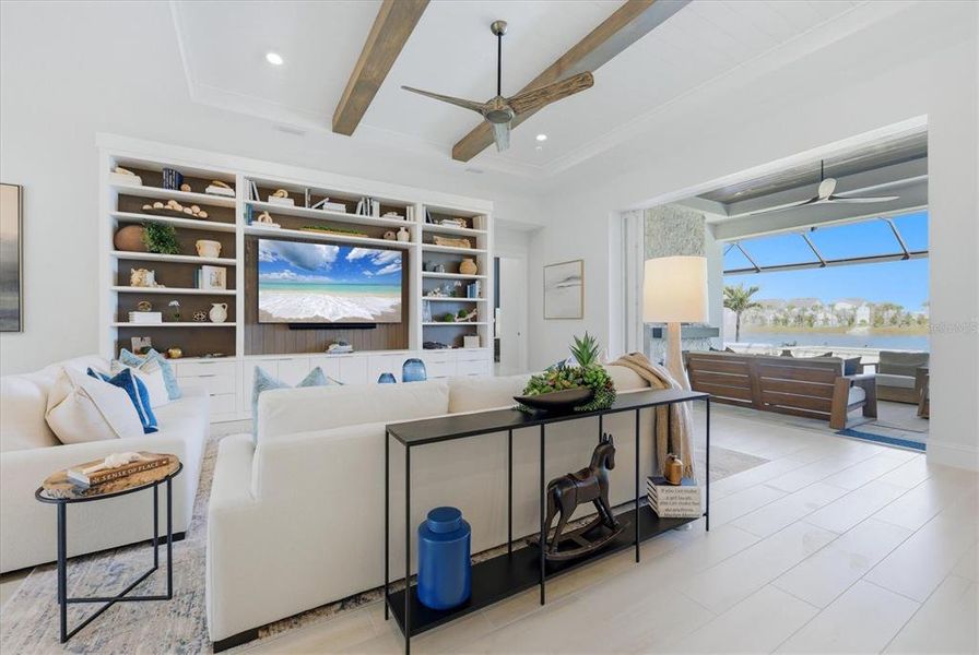 Furnished interior view inside a new home in , Sarasota (Image 9).