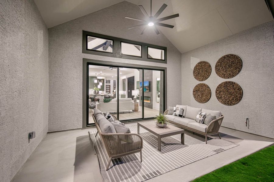 Exterior details and patio area of a home in Sweetwater, Austin (Image 21).